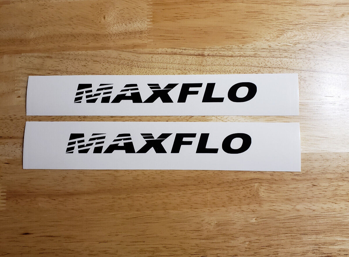 maxflo dust collector DECALS gloss black decals 8″ USA FAST