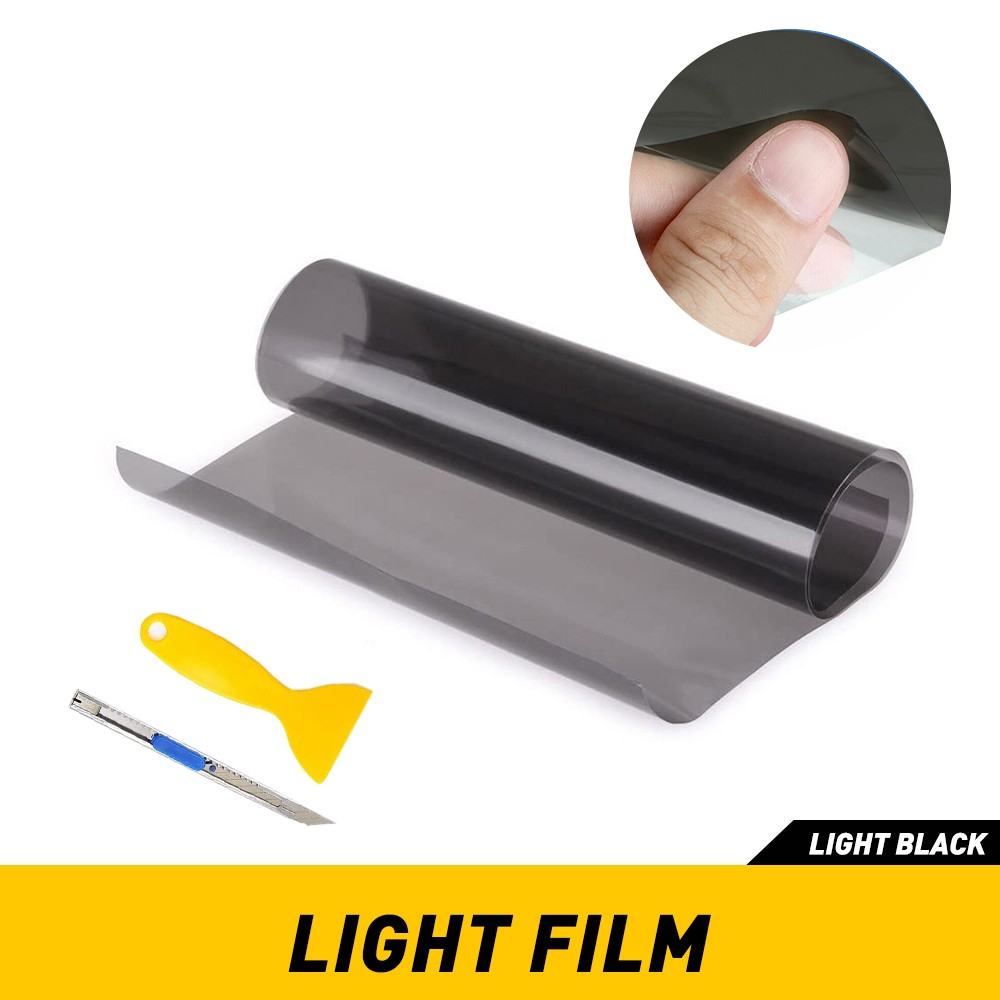 1-10 Light-Black Headlight Taillight Fog Light Tint Film Vinyl For Car Truck bus