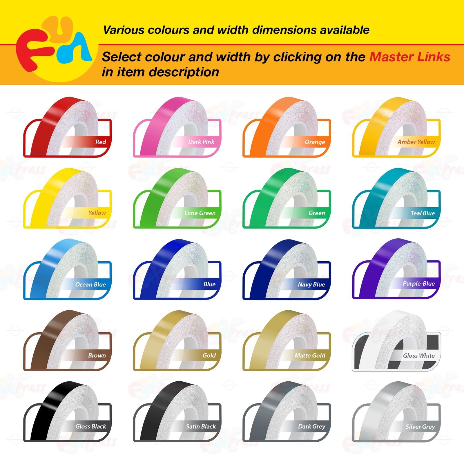 MATTE GOLD 6″ 152mm PIN STRIPE Car Model Streamline TAPE Decal Vinyl Sticker