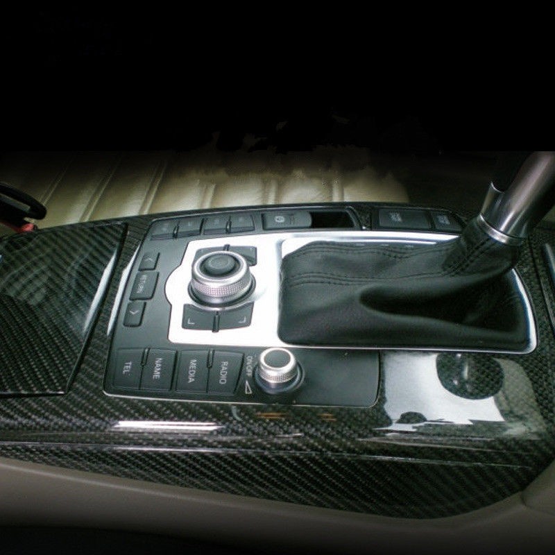 Black 5D Texture Carbon Fiber Vinyl Tape Wrap Sticker Film HD