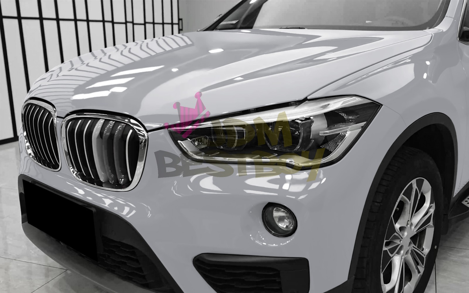 High Gloss Storm Gray Glossy Car Vinyl Wrap Sticker Decal Sheet Film Air Release