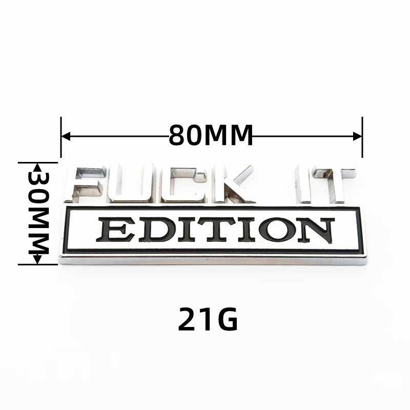2Pcs Funny 3D Car Stickers Universal Decor Emblems for Truck Auto Accessories