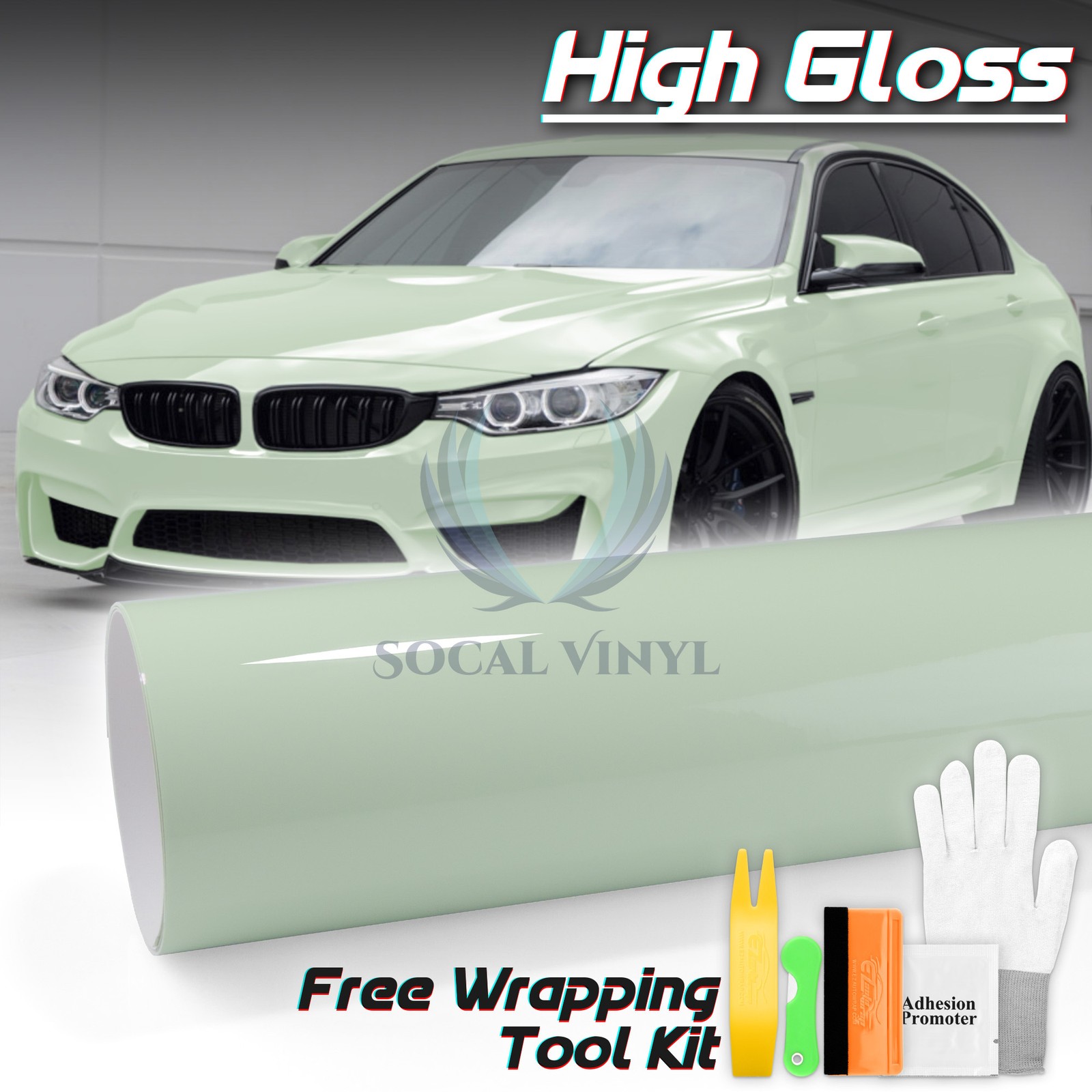 High Gloss Glossy Jade Green Car Vinyl Wrap Sticker Decal Sheet Film DIY Release