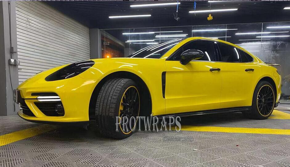 Full Roll 65FT x 5FT Premium Ultra Gloss Glossy Vinyl Wrap Sticker Corn Yellow