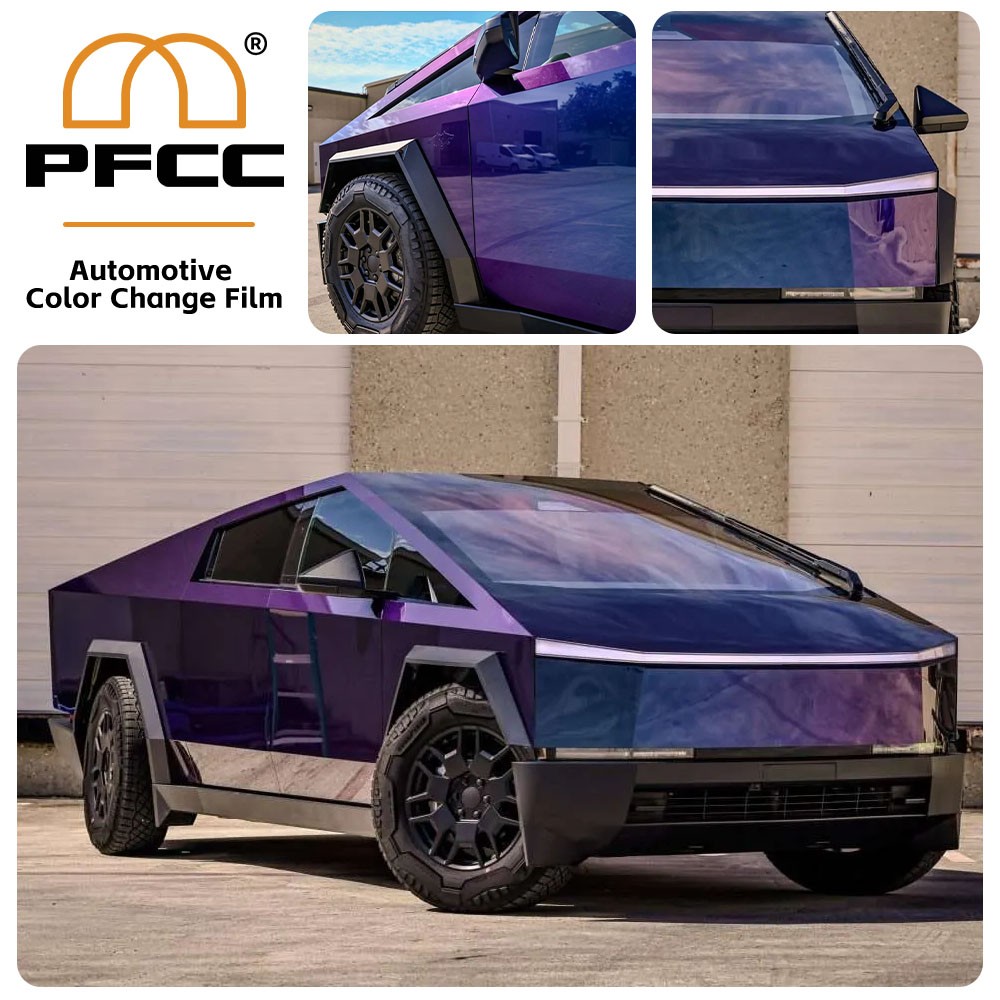 For Cybertruck PreCut PPF Paint Protection Film Wrap Color Change Venice Purple