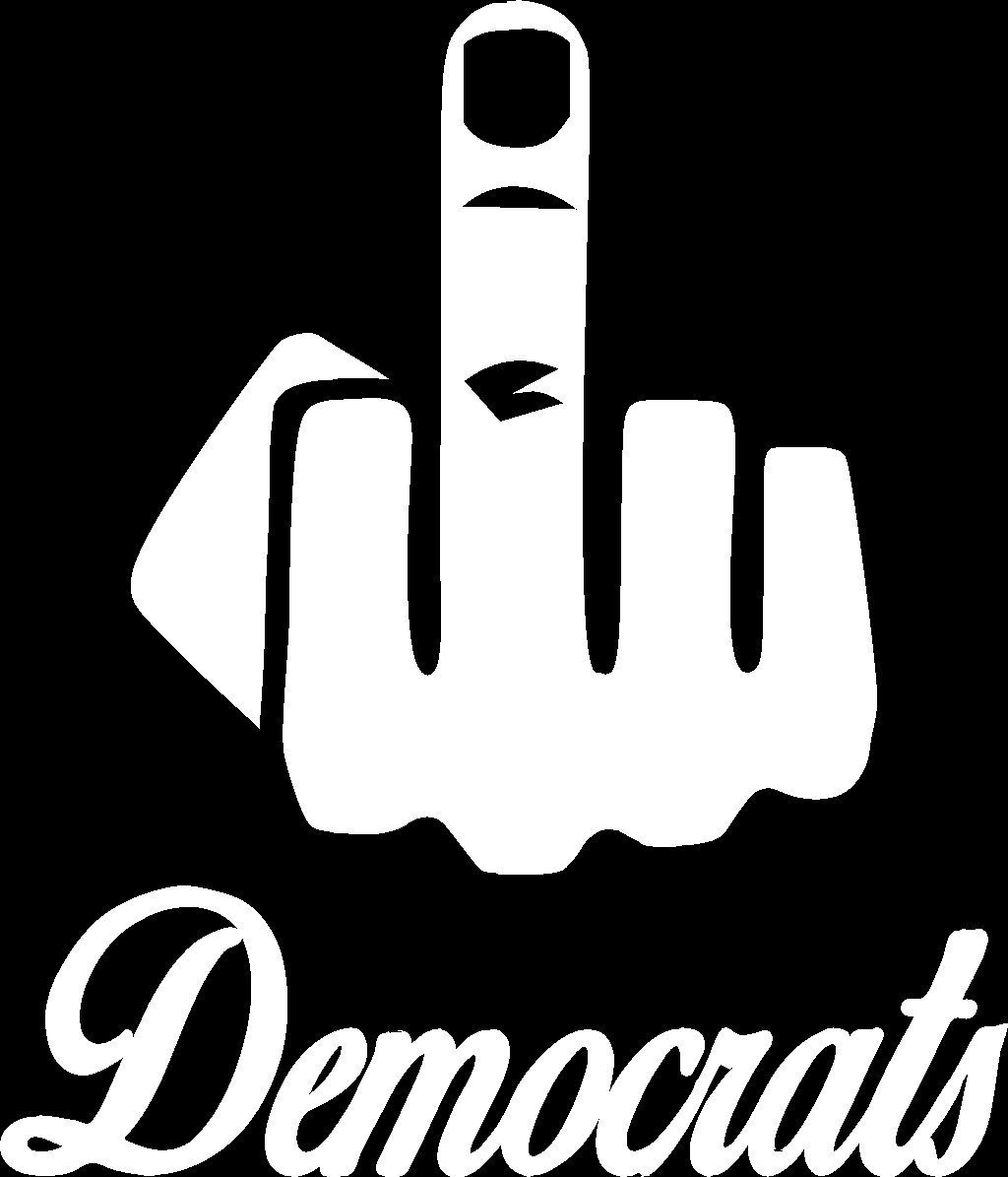 Finger Flipping Off Democrats Window Cut Vinyl Decal Sticker Vinyl Us Seller