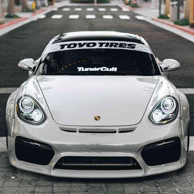 Toyo Tires sticker Visor 12×60 vinyl decals LOGO windshield White