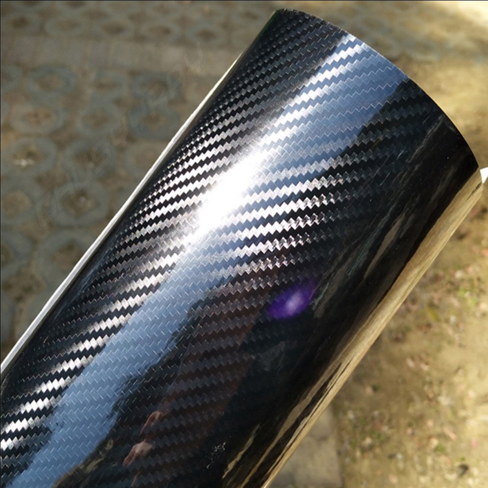 Set of 1: 5D Carbon Fiber Texture Vinyl Film for Auto Interior Trim & Parts Wrap
