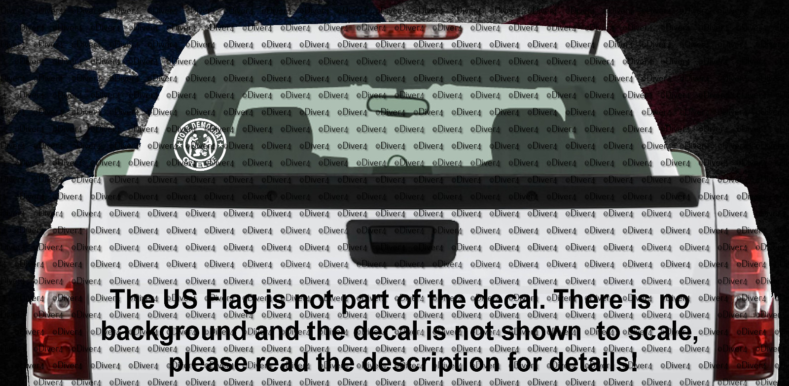 Vote Democrat or Else Decal Sticker US Seller Democrats Intimidation