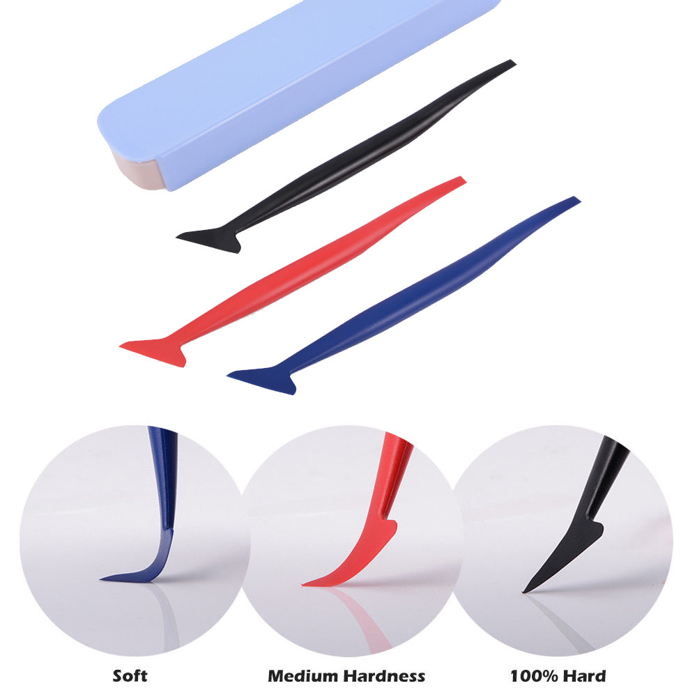 Car Wrapping Vinyl Tools Kit Micro Squeegee Tucking Scraper Razor Blade USA