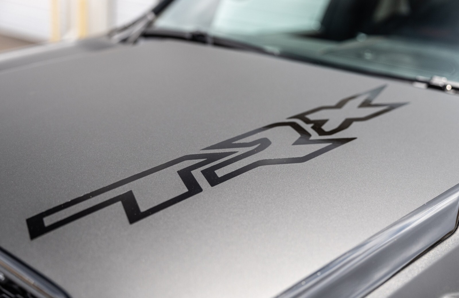 Truck Hood Premium Vinyl Decal – 28″ wide x 4″ tall – Gloss Black