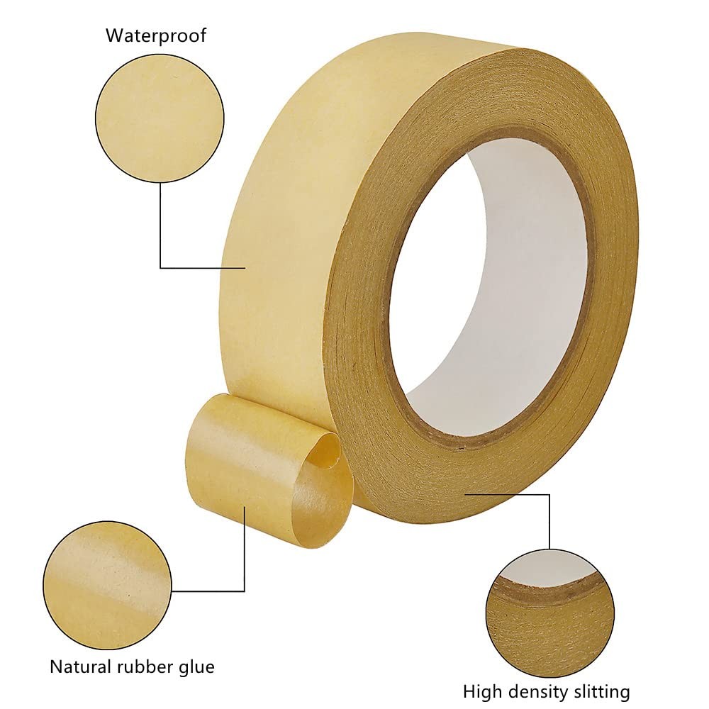 Self Adhesive Picture Frame Backing Tape Rolls Kraft Brown 1.4” Wide x