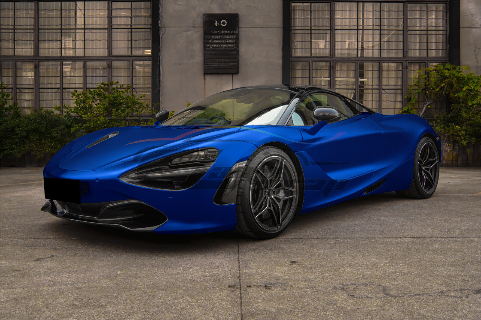 【Satin Chrome】 Blue Matte Metallic Car Vinyl Wrap Sticker Air Release Sheet Film