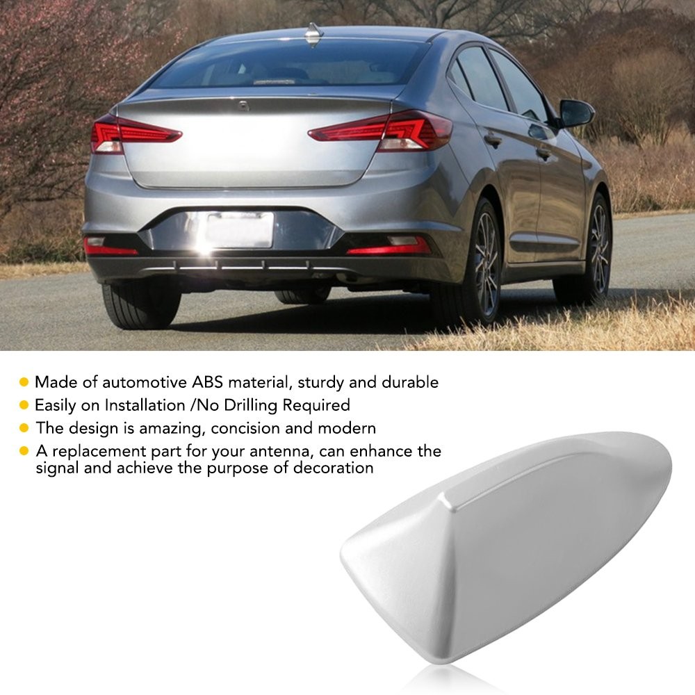 Car Shark Fin Roof Antenna Aerial FM/AM Radio Signal Trim Universal Decor M