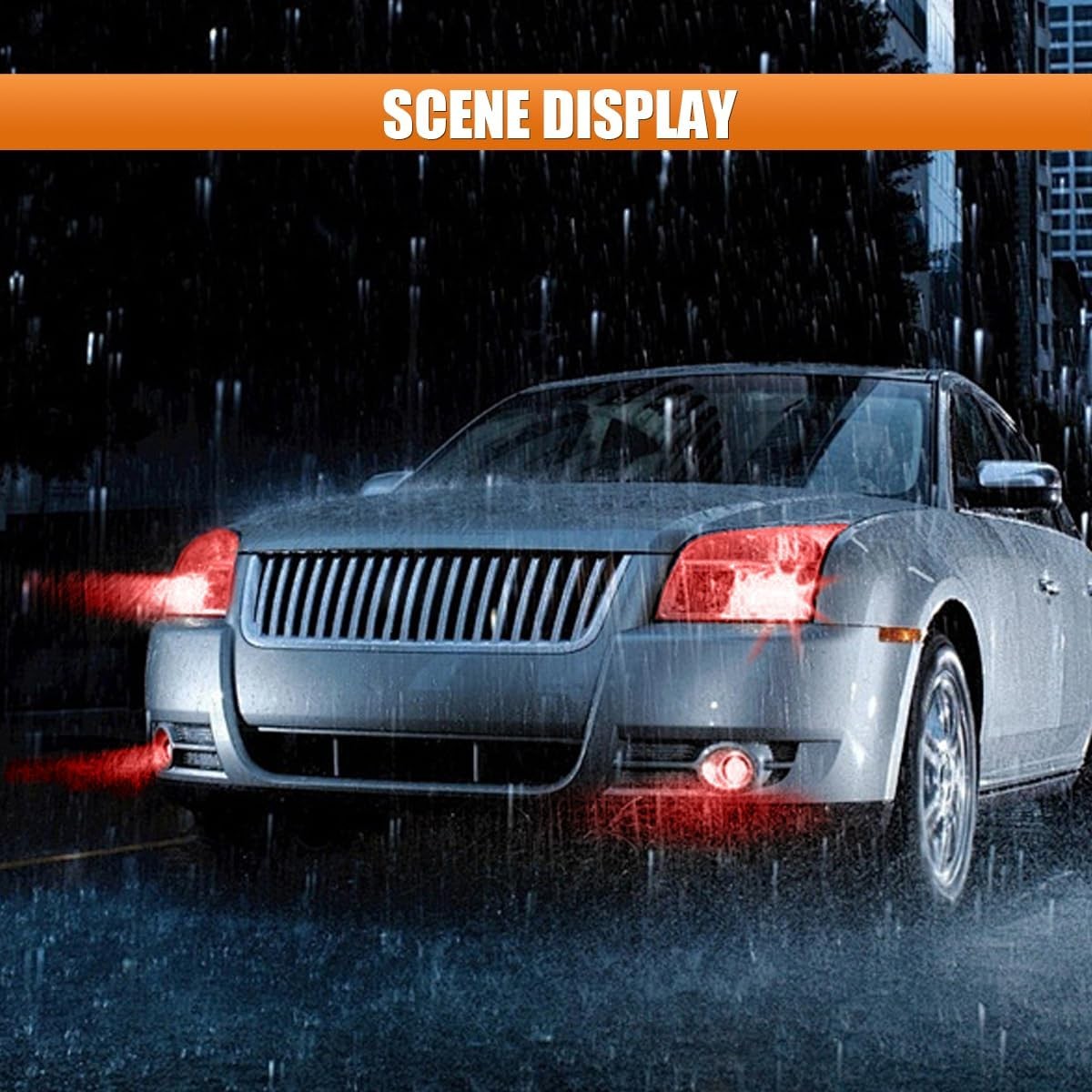 Brand new Red Car Light Tint Vinyl Film, Anti-scratch, wear-resistant, durable