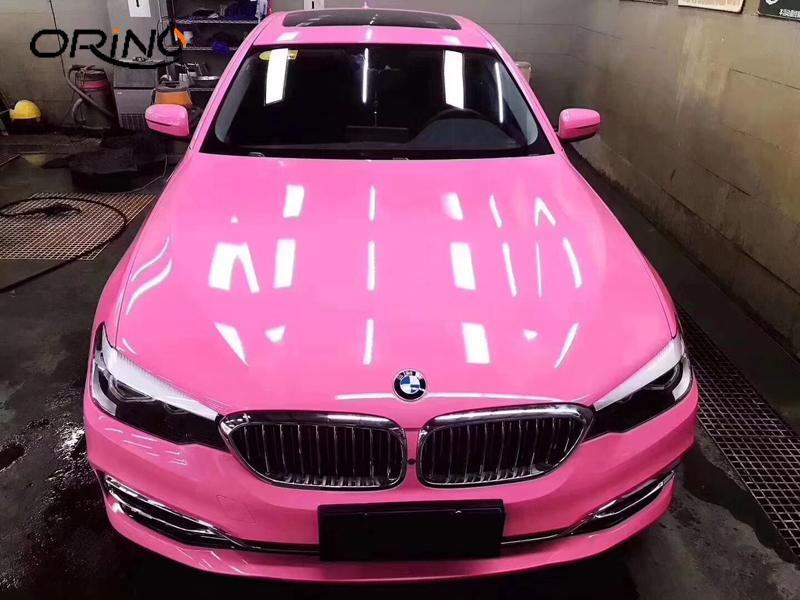 High Gloss Glossy Pink Vinyl Film Wrap Sticker Decal DIY Bubble Free Air Release