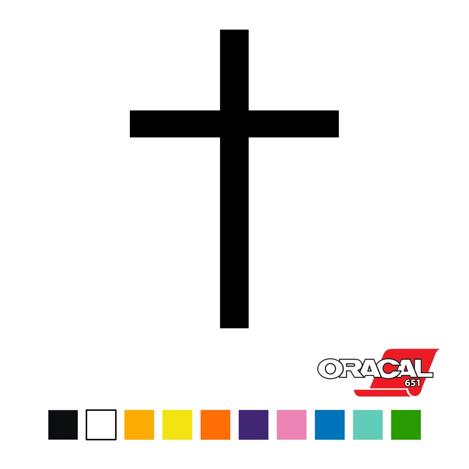 Cross Peel & Stick Vinyl Decal Sticker Car Vinyl Wrap Film