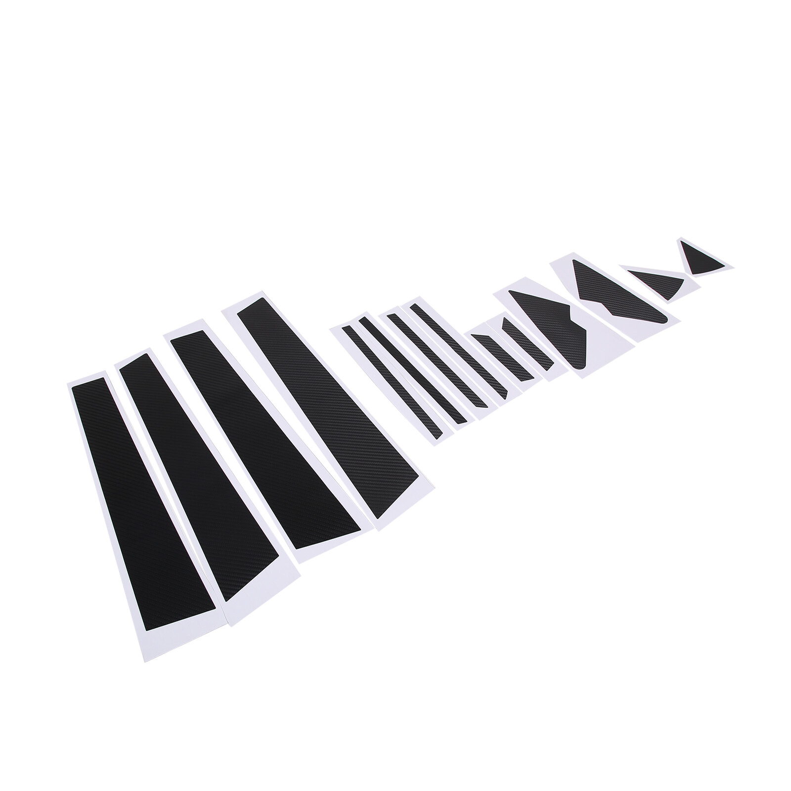 16pcs Fits 22-26 Subaru WRX Carbon Fiber Texture Pillar Post Decal vinys Overlay