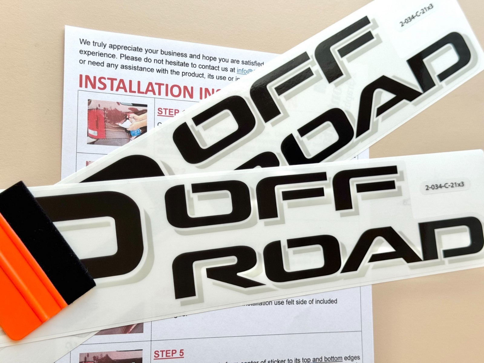 2 x Off Road Sticker Decals Compatible with TRD Tundra, Tacoma 21×3 Inch