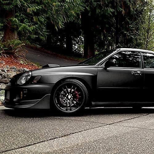 Black Matte Car Wrap Vinyl 3MIL Air Release 8×0.5ft for DIY & Auto