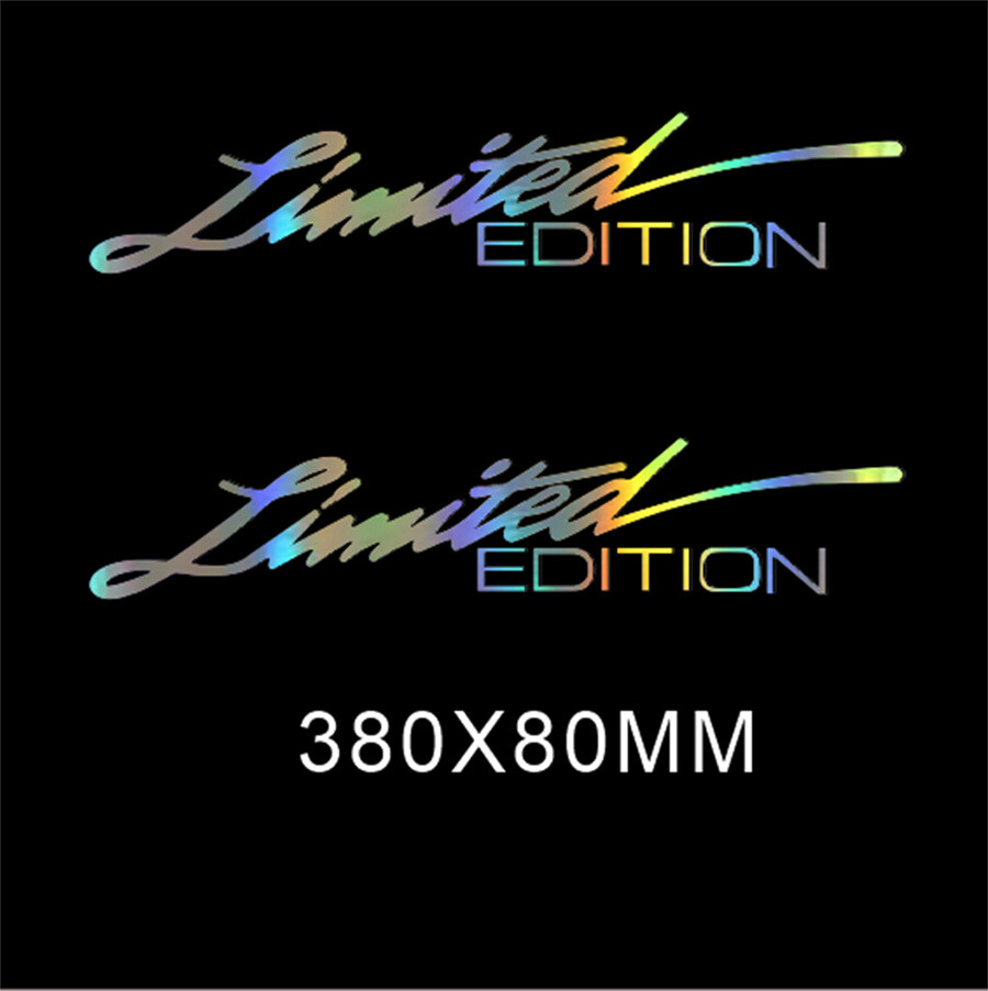 2x LIMITED EDITION Decal Auto Car Window Bumper Body Sticker Laser Graphics