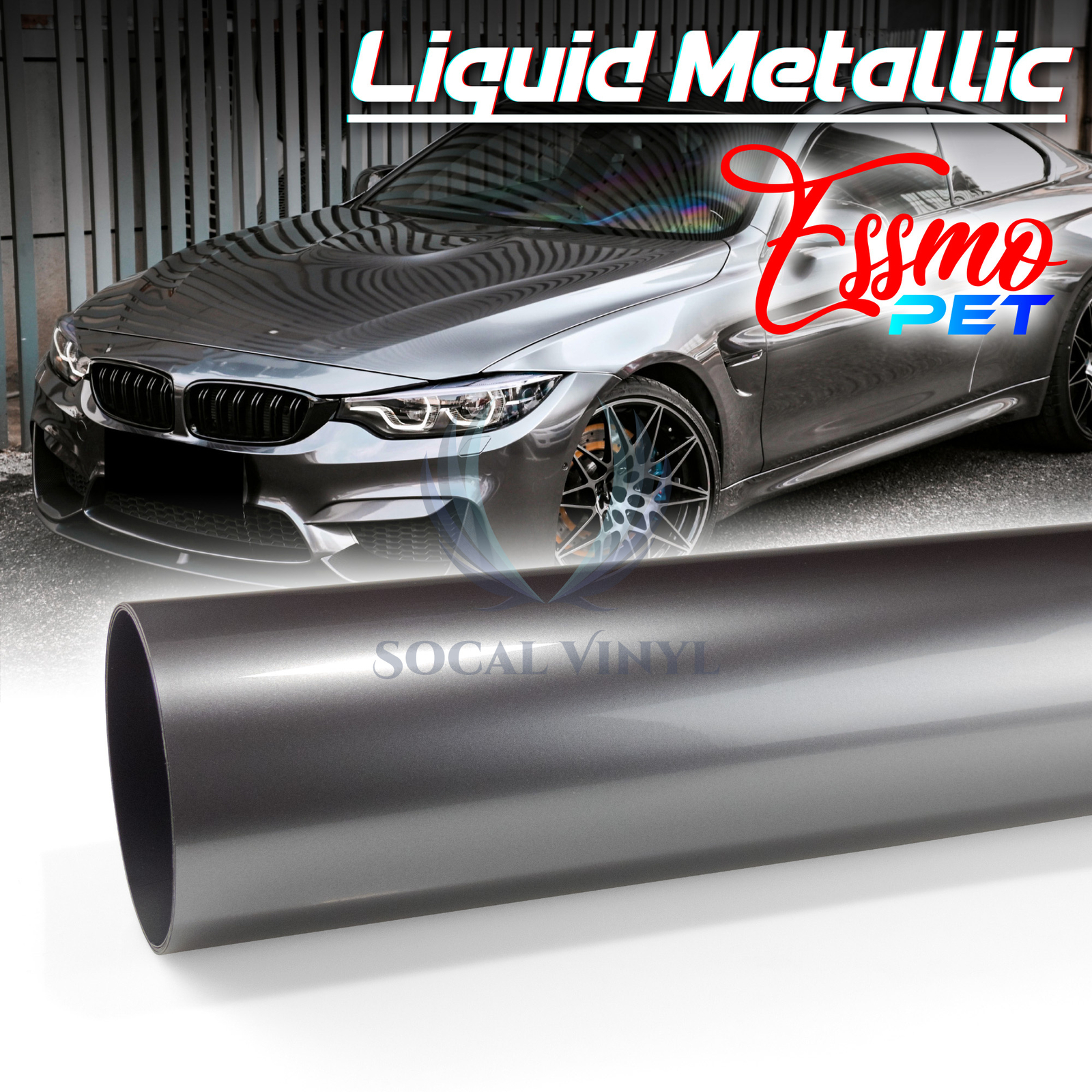 ESSMO PET Liquid Metallic Car Auto Vehicle Vinyl Wrap Decal Sticker Sheet Film