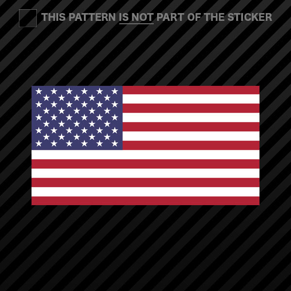 American Flag Sticker Self Adhesive Vinyl america usa