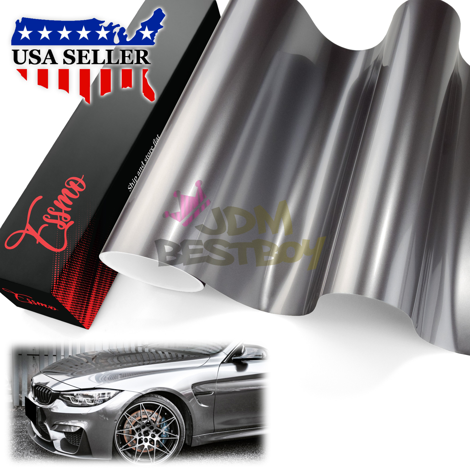 ESSMO PET Liquid Metallic Car Auto Vehicle Vinyl Wrap Decal Sticker Sheet Film