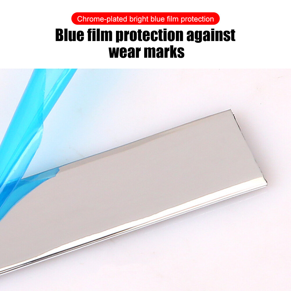 Universal Car Chrome Trim Moulding Chrome Plated Strip Bumper Door Edge Sticker